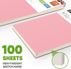 Soucolor 9x12 Sketch Book 2-Pack, 100 Sheets, Acid-Free Drawing Pads | Yop - Image 6