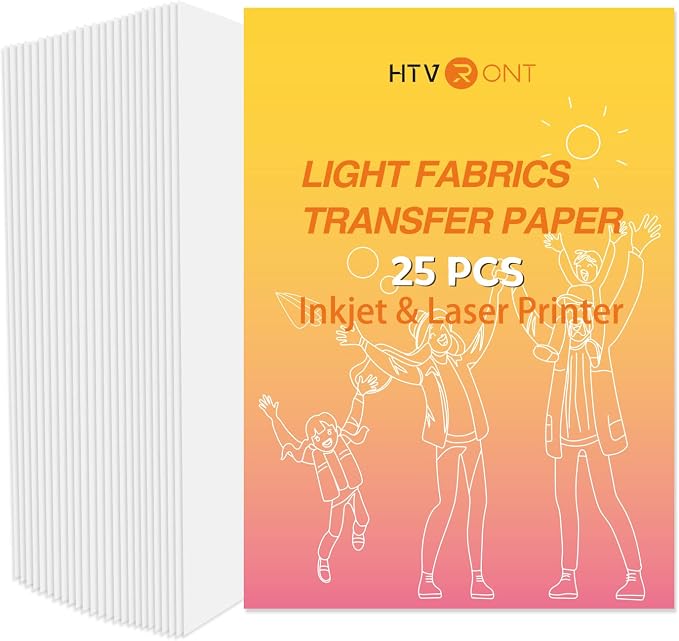HTVRONT Heat Transfer Paper for Light T Shirts by HTVRONT