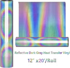 HTVVETUR Glow in The Dark HTV Heat Transfer Vinyl Roll 12 Inch by 20 Feet Iron - Image 2