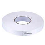 Tatuo 2 Rolls Double Sided Foam Tape 1 Inch by 50 Feet White PE Foam Tape - Image 2