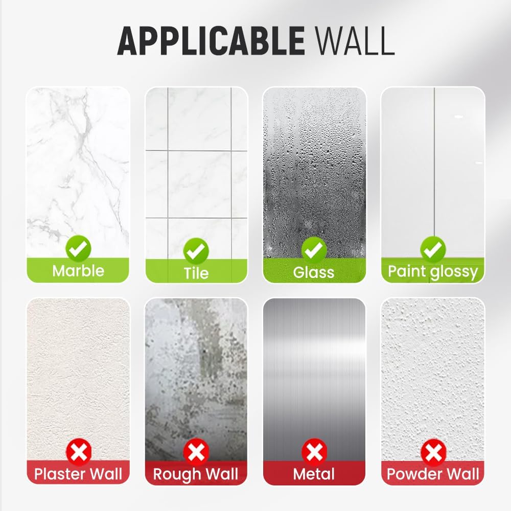 Suction Cup Hooks for Wreaths, 2025 New No Drill Suction Cup Hooks on Glass, Wreath Hanger for Front Door, Rustproof Hook Holder Towel Hook for Window Bathroom Mirrors Tile (4, Mix Color)