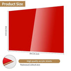 Lesnlok 8 x 8 Red Acrylic Sheets 1/8 inch Thick 3mm 2 Pieces Cast Plexiglass - Image 2