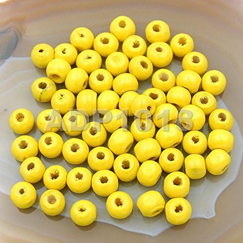 AD Beads Wood Spacer Loose Wooden Craft Beads Big Hole Beads Assorted by ADBeads