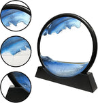 Muyan Moving Sand Art Picture Sandscapes in Motion Round Glass 3D Deep Sea Sand - Image 6