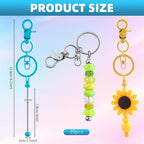 40 Pcs Beadable Keychains Bulk Kit – DIY Keychain Making Supplies - Image 2