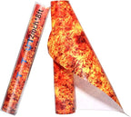 Tintnut Orange Red Flame Heat Transfer Vinyl Roll, stretch washable, compatible by Tintnut