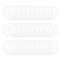 30Pcs 2 inch Clear Acrylic Discs Acrylic Circle Blanks, Round Acrylic Sheets by DARENYI