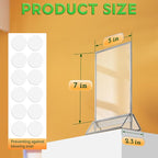 5X7 Silver Frames Double-Sided Acrylic Sign Holder，12 PCS | Silver Picture - Image 2