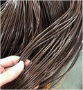 295ft/90m 2.5mm Round Synthetic Rattan Coffee Color, Plastic Wicker Repair Kit by Feyart