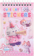 Girl's Cute Sticker Book, Cartoon Cat Theme by Unknown