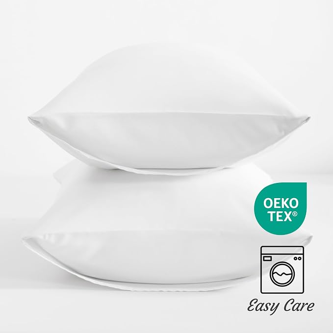 NTBAY Standard Pillow Cases Set of 2, 2 Pack Brushed Microfiber 20x26 Pillow - Image 3
