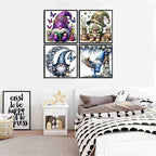 4 Pack Gnome Cross Stitch Kits for Adults Beginner, Counted Cross Stitch Kits - Image 3