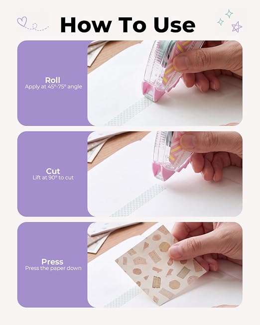 Four Candies Glue Tape Roller, Double Sided Tape - Image 6