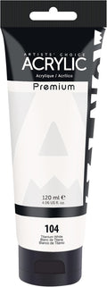 AUREUO Titanium White Acrylic Paint, 4 Fl Oz / 120ml Single Tube, Rich Pigment by AUREUO