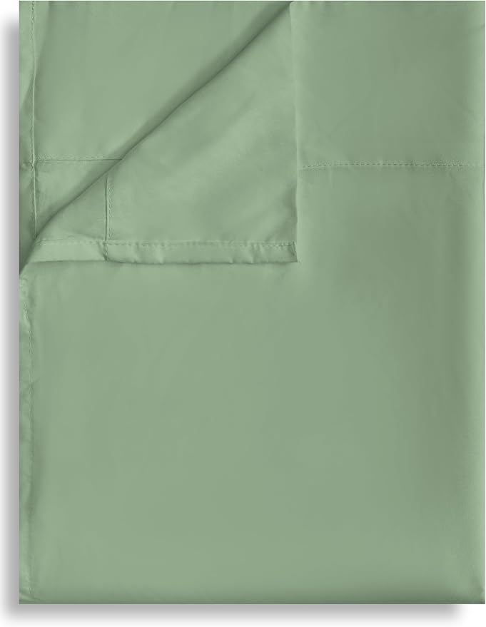Twin Flat Sheet Only, 1 Pack Top Bed Sheets, Soft Breathable Brushed Microfiber by Culve