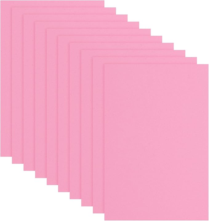 uxcell 10 Pcs Pink EVA A4 Foam Sheets Crafts, 12 x 8 Inch Foam Paper by uxcell