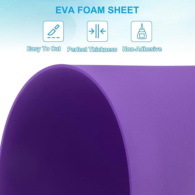 PATIKIL 30 Pack EVA Foam Sheets, Dark Purple - Image 3