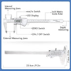 Electronic Digital Calipers, inch and Millimeter Conversion, LCD Screen - Image 2