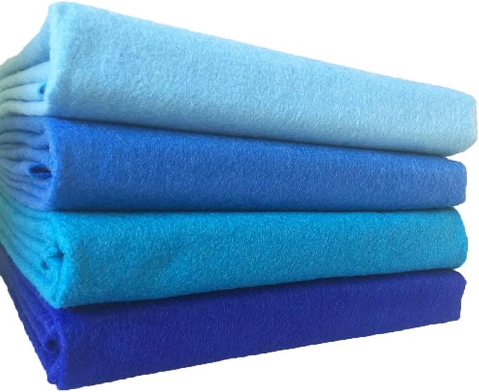 4pcs Thick 1.4mm Soft Felt Fabric Sheet Assorted Color Felt Pack DIY Craft - Image 5