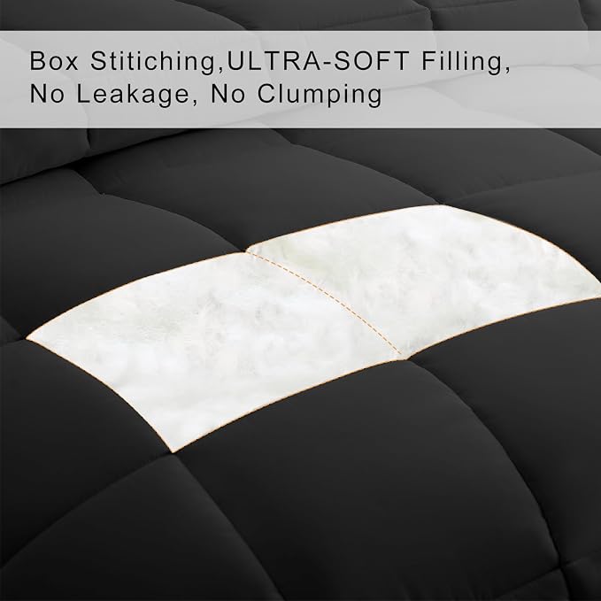 COHOME Premium Queen Size Comforter, All-Season Quilted Down Alternative Duvet - Image 3