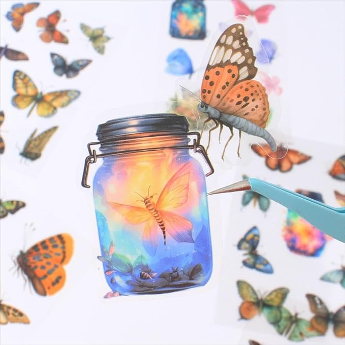 Transparent Butterflies Fairy Sticker Book - Image 8
