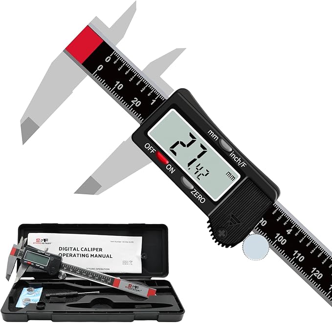 S&F STEAD & FAST Digital Calipers 6 inch, Caliper Measuring Tool, Stainless by SFSTEADFAST