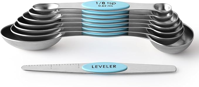 Spring Chef Stainless Steel Magnetic Measuring Spoons Set of 8 - Image 8