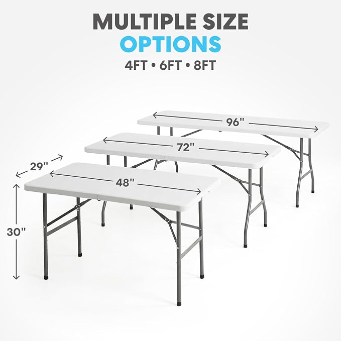 SIMPLI-Magic White Foldable Table, and Picnics - Image 2