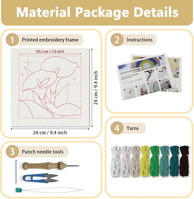 Doodlream Calla Lily Flower Needle Kit - Image 2