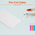 8 Sheets 1320 Pcs Foam Squares 2 Sizes Double Sided Foam Tape Adhesive Dots - Image 4