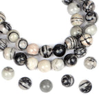 AD Beads Natural Gemstone Round Loose Beads 15" by ADBeads