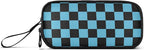 Black Blue Checkered Pattern Pencil Case Box Boys Girls Large Pencil Pouch - Image 6