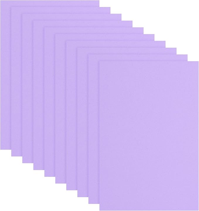 uxcell 10 Pcs Purple EVA A4 Foam Sheets Crafts, 12 x 8 Inch Foam Paper by uxcell