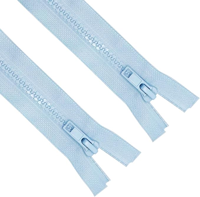ANPURZII 2PCS #5 39 Inch Sky Blue Separating Jacket Zippers by Unknown