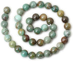 35PCS 10mm Natural Dragon Blood Jade Round Loose Beads Stone Beads - Image 2