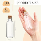 Yinkin 100 Pack 2 oz Plastic Sand Art Bottles - Image 2