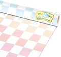 Pastel Rainbow Checkered Bulletin Board Paper Roll Colorful Bulletin Board by Qyeahkj