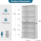 Dystler 6-Tier 71" Tall Display Cabinet - Image 2