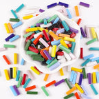 1 LB 5x20mm Glass Strips Mosaic Tiles - Image 5