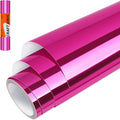 WRAPXPERT Pink Permanent Vinyl Chrome, Chrome Mirror Metallic Hot Pink by WRAPXPERT