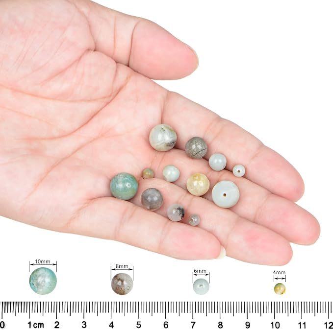 AD Beads Natural Gemstone Round Loose Beads 15" - Image 5