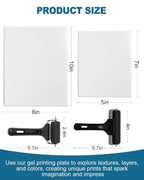 UCEC 4 Pack Gel Printing Plates Kit – Includes 8x10 & 5x7 Inch Plates and 2.4 & - Image 7