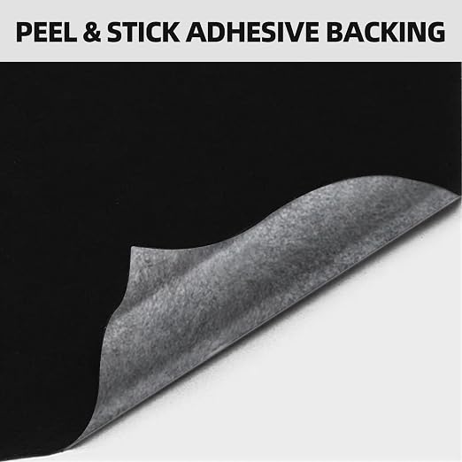 6PCS Large Self Adhesive Felt Sheet, 13.4"x10.8", 2mm Thick Stiff Black Felt - Image 4
