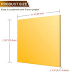 Gold Acrylic Mirror Sheet 11.8” x 11.8” x 1/8”, 2 Pack ALCCIFI Reflective - Image 4