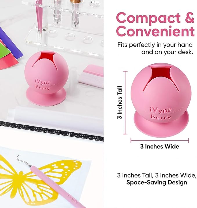 iVyne Berry Suctioned Vinyl Weeding Scrap Collector | Versatile Multi-Surface - Image 7