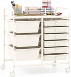 Giantex 9 Drawers Rolling Cart, Classroom Organizers, Storage Cart by Giantex