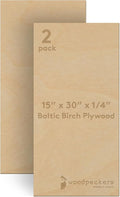 Baltic Birch Plywood 15 x 30 x 1/4 Inch - 6 mm Craft Wood by Woodpeckers