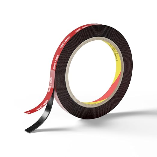 Double Sided Heavy Duty Tape, 13.12 FT × 0.25 in Mounting Adhesive Foam Tape by WALLQMER