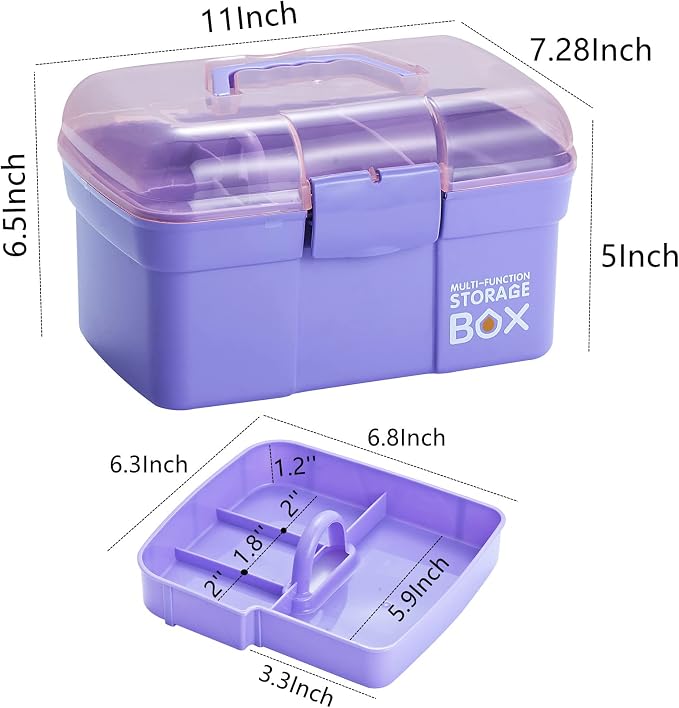 Kinsorcai 11'' Plastic Box Organizer - Image 2