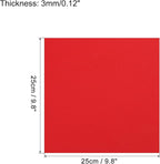 MECCANIXITY EVA Foam Sheets Red 9.8 Inch x 9.8 Inch 3mm Thick Crafts Foam Sheets - Image 2